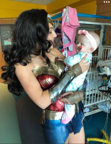 Wonder Woman Find someone who looks at you like how Gal looks at this baby.